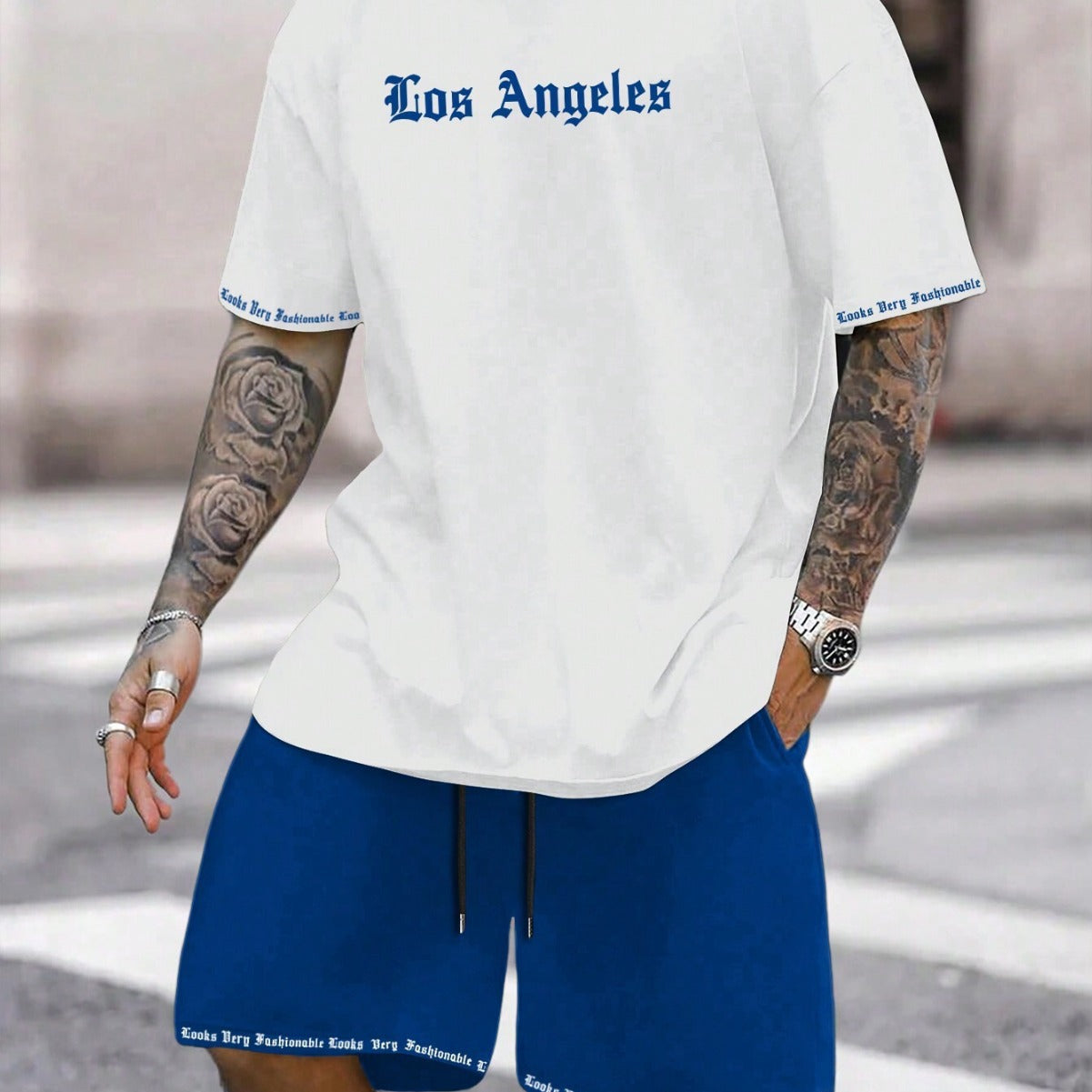 Sports Style Short-sleeved Shorts Thin Quick-drying Versatile Breathable Suit