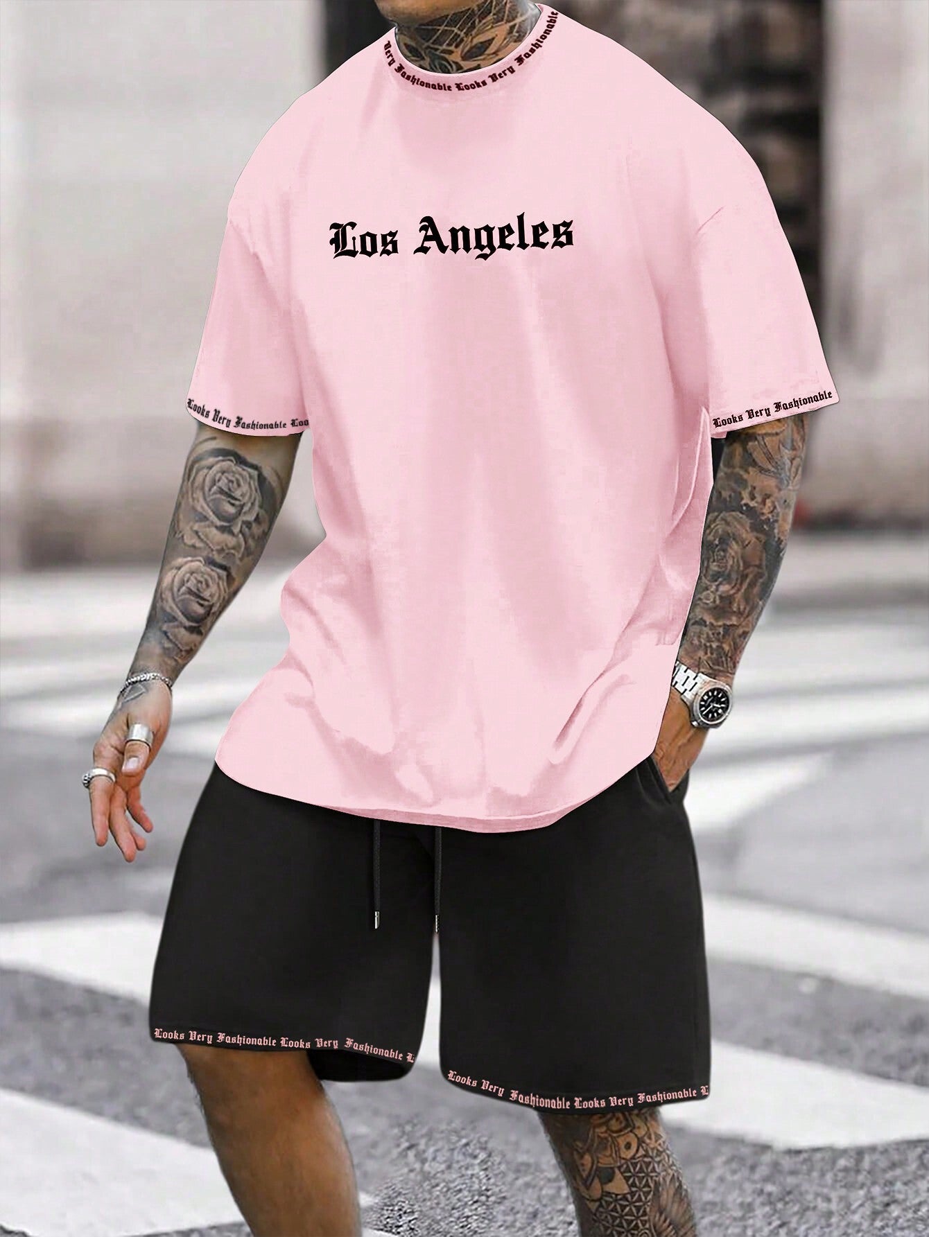 Sports Style Short-sleeved Shorts Thin Quick-drying Versatile Breathable Suit