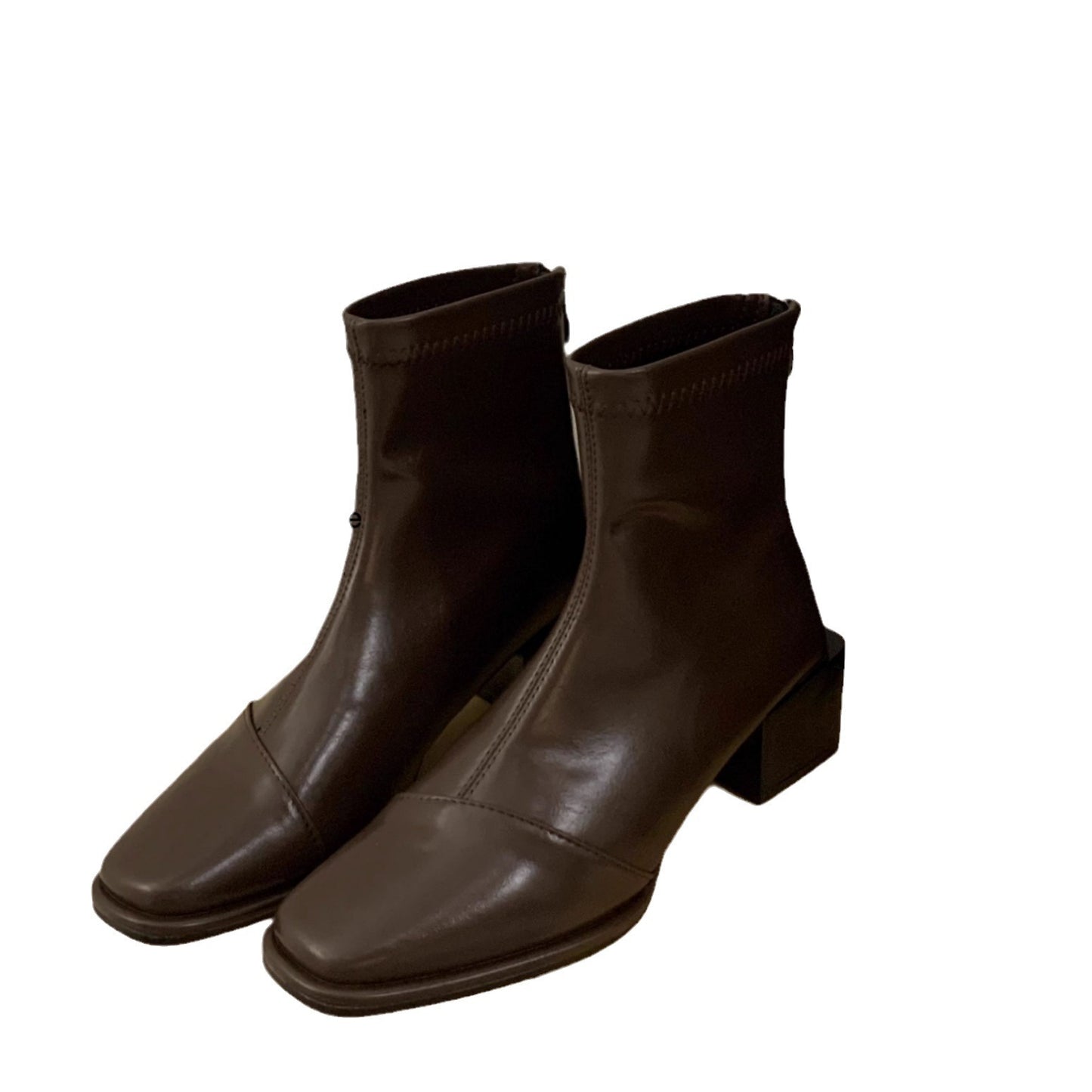 Chunky Heel Square Toe Women's Fleece-lined Dr Martens Boots Product information: Color: Black, Brown Heel height: mid heel (3-5CM) Size: 35, 36, 37, 38, 39 Sole material: rubber Shoe Upper material: Microfiber Applicable Gender: Female Packing list: Boot