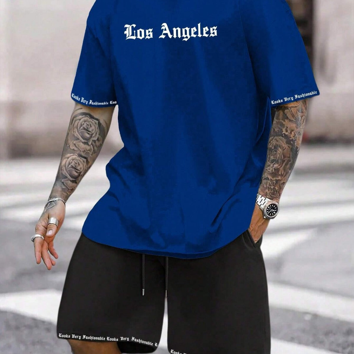 Sports Style Short-sleeved Shorts Thin Quick-drying Versatile Breathable Suit