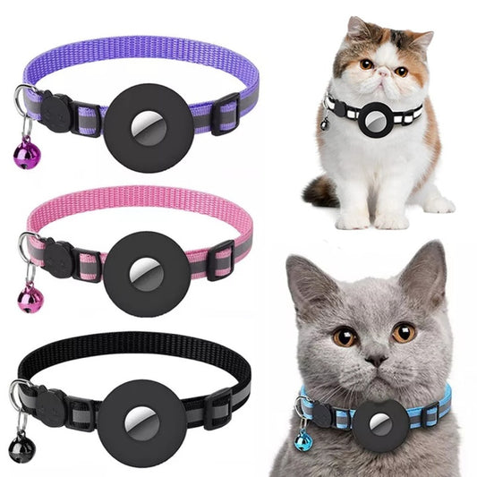 Reflective Collar Waterproof Holder Case For Airtag Air Tag Airtags Protective Cover Cat Dog Kitten Puppy Nylon Collar Product information: Pattern: solid color Color: red, yellow, purple, black, pink, orange, sky blue Gifts: advertising gifts, promotiona