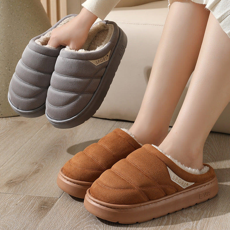 Fashion Solid Plush Slipper Winter Warm Indoor Floor Bedroom Home Slippers For Couple Thick-soled House Shoes Women Men Overview: Unique design, stylish and beautiful. Good material, comfortable wear. A variety of colors, any choice. Product information: