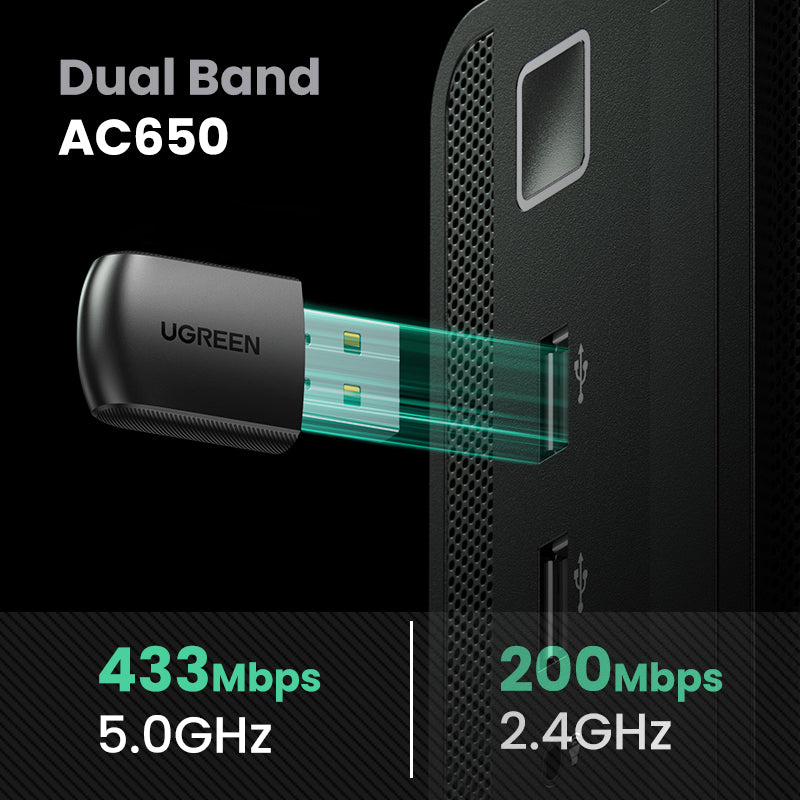 Usb Wireless Network Card Computer Wifi Receiver Product information: Name: USB wireless network card Model: CM448 Interface:USB Chip type: RTL 8811CU Package size: 92x92x15 mm Product net weight: 5g Weight with packaging: 30.5g Specifications: 650M dual