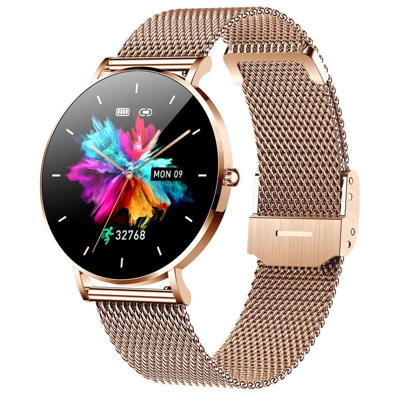 T8 Women's Thin Smart Call Watch Heart Rate And Blood Pressure Monitoring Product information: Display:1.3 inch Amoled Waterproof level: IP67 Processor:RTL8762 Bluetooth:BT5.0 Battery capacity:185 mAh Operating system: more than Android.4.4/ more than I0S