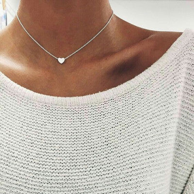 Simple Fashion Gold Color Double-sided Love Pendant Necklaces Clavicle Chains Necklace Women Jewelry Valentines Day Gift Overview: Stylish design coordinates with a suit, sportswear, workwear, fitness, daily clothing on most occasions. Try to match your d