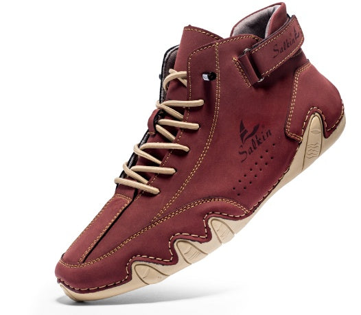 Summer Men's Casual Ankle Boots Product information: Pattern: solid color Color: S7008 beige (upgrade),S7008 dark blue (upgrade),S7008 khaki (upgrade),S7008 Black (upgrade),S7008 White (upgrade),s7008 yellow brown (upgrade),s7008 Green (upgrade),S7008 win