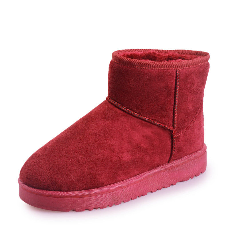 Snow Boots Winter Faux Fur Women Shoes Overview: Unique design, stylish and beautiful. Good material, comfortable feet. A variety of colors, any choice. Specification: Function: non-slip, warm, wear-resistant Upper material: suede Sole Material: Rubber Up