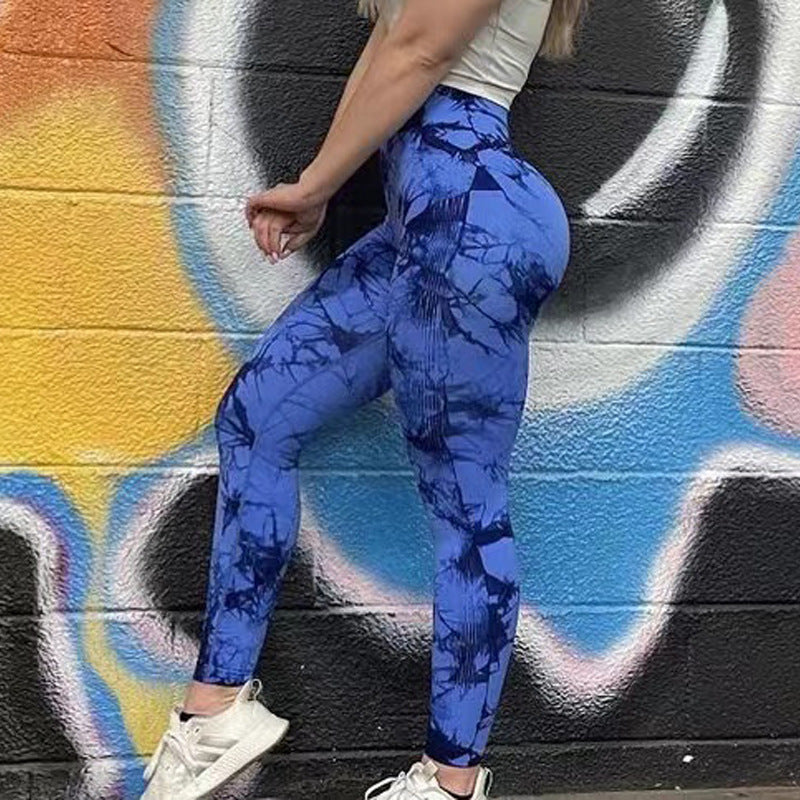 Tie Dye Leggings Women Fitness Yoga Pants Seamless Push Up Workout Tights Gym Sports Legging Overview: Unique design, stylish and beautiful. Good material, comfortable wear. A variety of colors, any choice. Product Information: Suitable exercise: Yoga App
