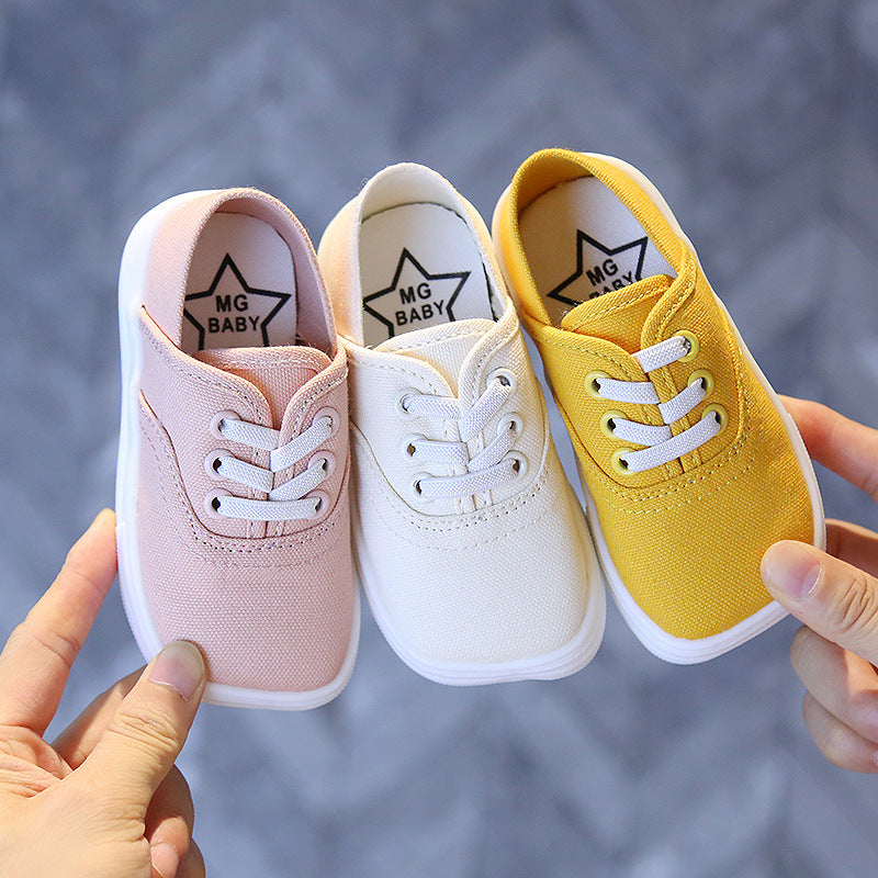 Canvas Shoes Korean Board Shoes Boys Baby White Shoes Product information Applicable gender: neutral/male and female Sole Material: Rubber Upper height: low Upper material: canvas Thickness: ordinary thick Applicable sports: sprint Tube height: low tube W