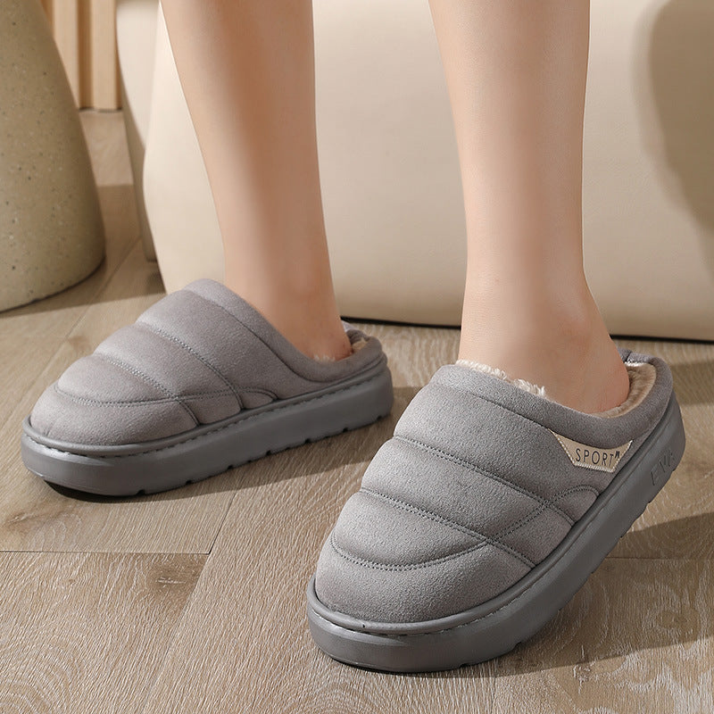 Fashion Solid Plush Slipper Winter Warm Indoor Floor Bedroom Home Slippers For Couple Thick-soled House Shoes Women Men Overview: Unique design, stylish and beautiful. Good material, comfortable wear. A variety of colors, any choice. Product information: