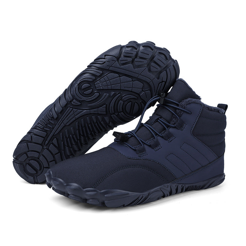 Men's Snow Boots Couple Fleece-lined Waterproof Outdoor Cotton-padded Shoes Product information: Suitable Location: Wild Pattern: solid color Lining material: artificial velboa Color: 902 Blue, 902 Black, 902 Gray, 902 light blue, 902 light green Processi