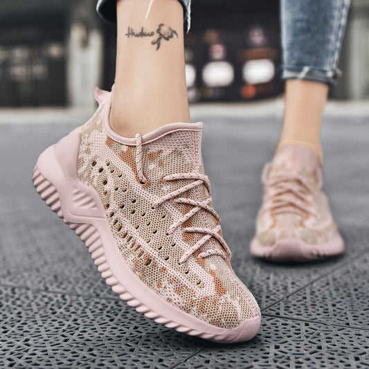 2 Men's Shoes Flying Woven Breathable Mesh Surface Shoes Product information: Pattern: stripes Applicable sports: Universal Lining material: Mesh Color: black, pink Upper height: low top Heel height: flat heel Heel shape: flat heel Size: 36, 37, 38, 39, 4