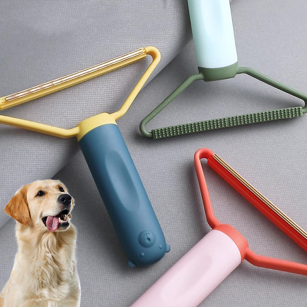Pet Cat Dog Hair Remover Dematting Comb Double-sided Sofa Clothes Shaver Lint Rollers For Cleaning Pets Comb Brush Removal Mitts Brush Overview: 1. It is very suitable for washing clothes, bedding, furniture, and car interiors. 2. Clothes shaver You can u