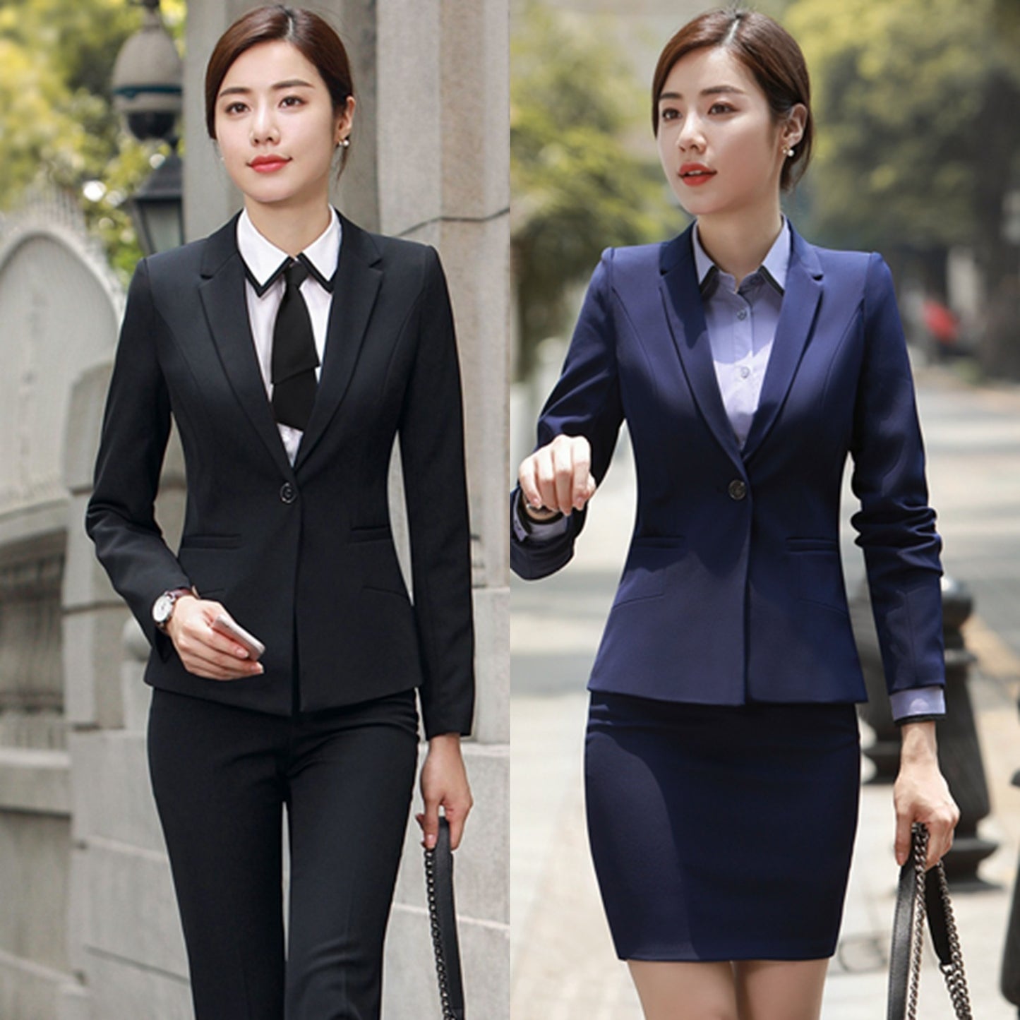 OL Professional Women's Pants Suit Tooling Ladies Small Suit Skirt Suit Product information: Main fabric composition: rabbit fur The content of the main fabric ingredient: 81%-90% Lining ingredient content: 81%-90% Suitable age: 18-24 years old The conten