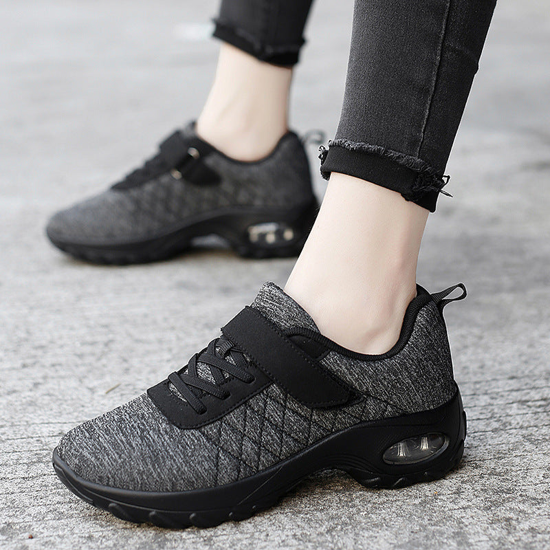 Women's Pumps Low-top Flying Woven Shoes Muffin Rocking Shoes Product information: Pattern: solid color Toe holder shape: round head Color: ZJW-2106 Blue, ZJW-2106 Black, ZJW-2106 gray Pink, ZJW-2106 gray moon Shoe Upper material: mesh fabric Heel height: