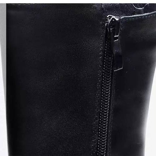 Fleece-lined Thick Women's Shoes Product information: Lining material: artificial velboa Color: Black single liner, Black Heel shape: short stout heel Size: 35, 36, 37, 38, 39, 40 Sole material: rubber Toe bracket shape: Tip Shoe Upper material: Satin Wea