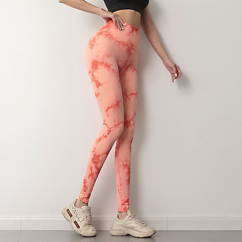 Tie Dye Leggings Women Fitness Yoga Pants Seamless Push Up Workout Tights Gym Sports Legging Overview: Unique design, stylish and beautiful. Good material, comfortable wear. A variety of colors, any choice. Product Information: Suitable exercise: Yoga App