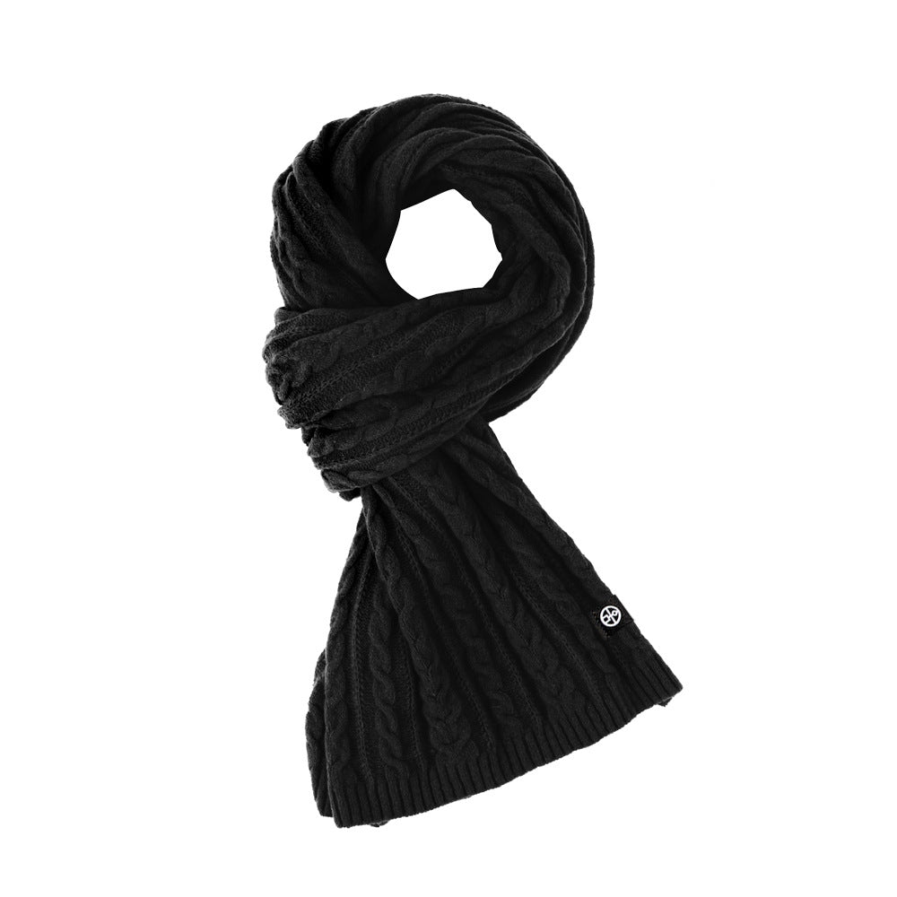 Solid Color Scarf For Women Winter Warm Fashion Versatile Shawl Korean Style Sweet Knitted Woolen Long Scarf Product information: Material:Polyester Style:Fashion Simple Features:Warm Color:Picture color Packing list: Scarf*1 Product Image: Solid Color Sc