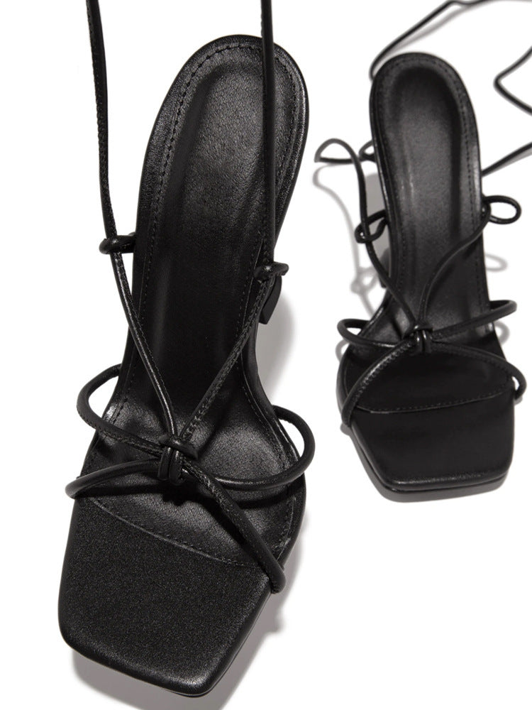 Shaped Heel Plus Size Sexy Ladies Fashion Sandals Product information: Color: white, black, apricot Upper material: PU Product Category: Roman Sandals Toe shape: square head Style: European and American Sole Material: Rubber Size information: Sizes: 35, 3