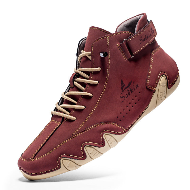 Summer Men's Casual Ankle Boots Product information: Pattern: solid color Color: S7008 beige (upgrade),S7008 dark blue (upgrade),S7008 khaki (upgrade),S7008 Black (upgrade),S7008 White (upgrade),s7008 yellow brown (upgrade),s7008 Green (upgrade),S7008 win