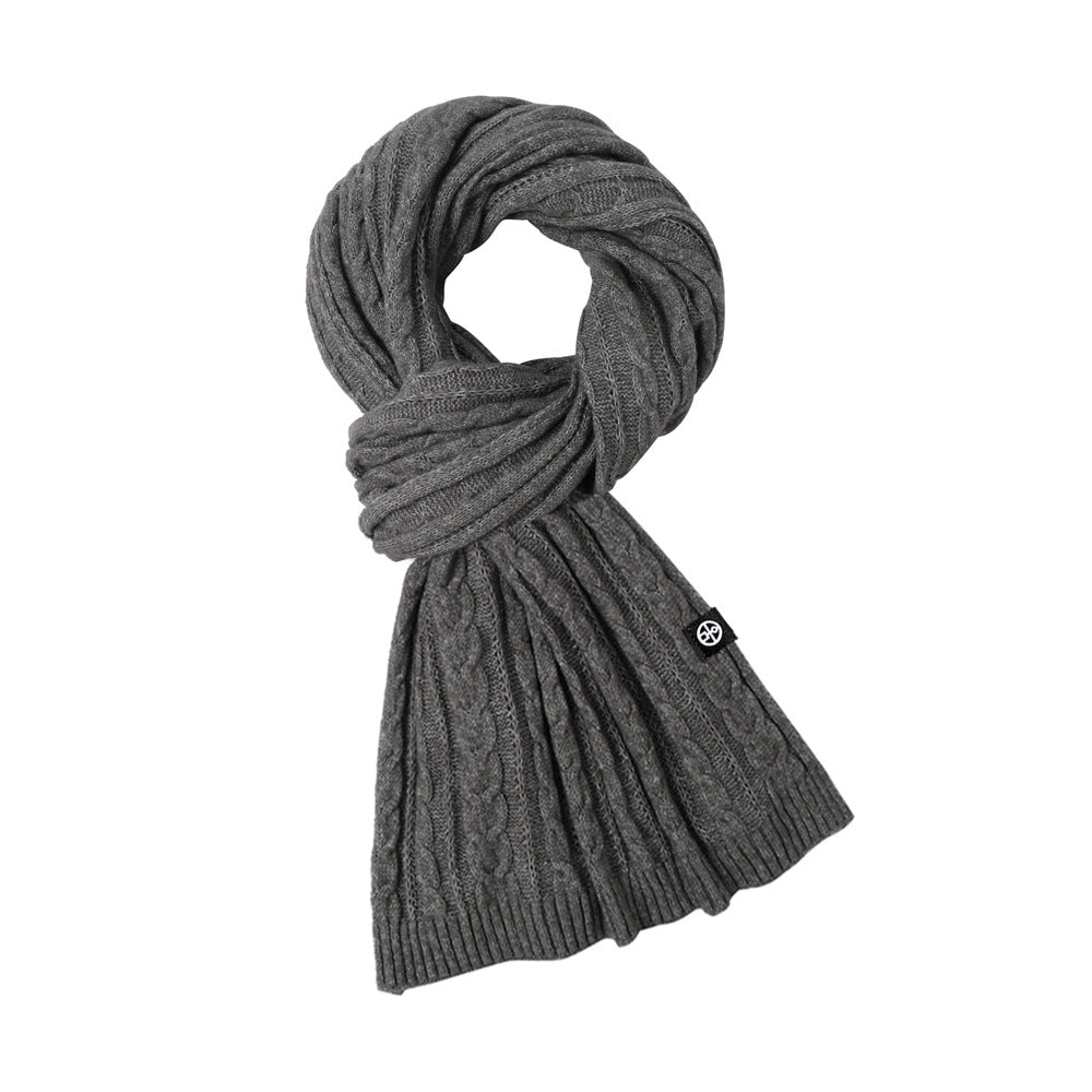 Solid Color Scarf For Women Winter Warm Fashion Versatile Shawl Korean Style Sweet Knitted Woolen Long Scarf Product information: Material:Polyester Style:Fashion Simple Features:Warm Color:Picture color Packing list: Scarf*1 Product Image: Solid Color Sc