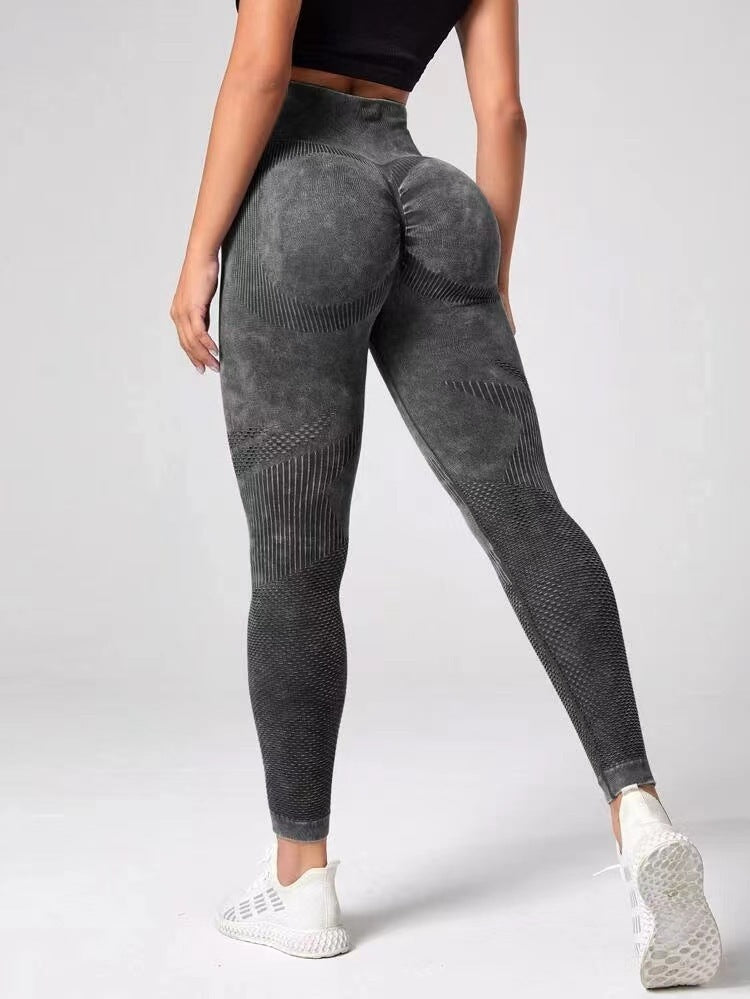 Hollow Design Seamless Leggings High Waist Hip Lifting Running Sports Fitness Yoga Pants Fashion Womens Clothing Product information: Material:nylon + spandex Style:Fashion Simple Features:Solid color Color:picture color Size Information: Note: 1. Asian s
