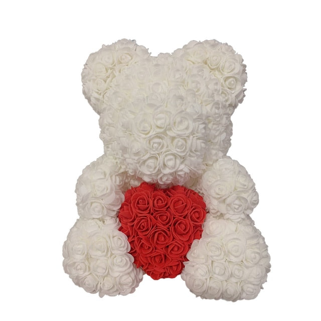 Rose Bear Heart Artificial Flower Our Rose Bear Heart Artificial Flower is the perfect way to show someone you care. This sophisticated symbol of appreciation comes in two sizes– 25 cm and 40 cm – making it perfect for a range of gift giving occasions. Th