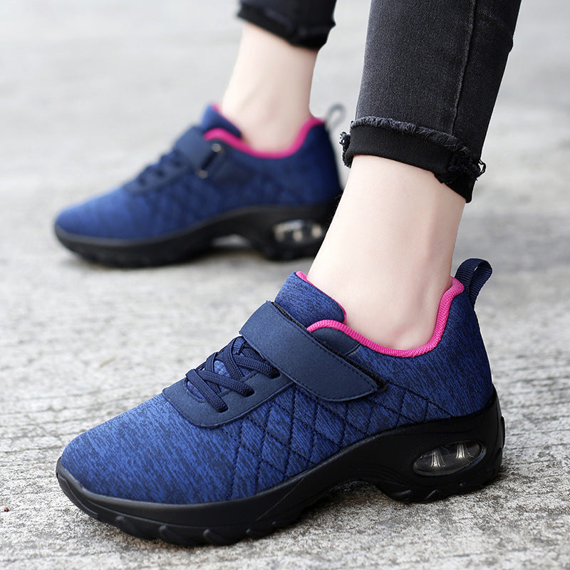 Women's Pumps Low-top Flying Woven Shoes Muffin Rocking Shoes Product information: Pattern: solid color Toe holder shape: round head Color: ZJW-2106 Blue, ZJW-2106 Black, ZJW-2106 gray Pink, ZJW-2106 gray moon Shoe Upper material: mesh fabric Heel height: