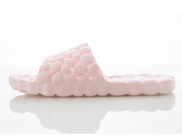 Bathroom Leaking Slippers Female Bathing Hollow Home Interior Household Men's Sandals And Slippers Product information: Type of slippers: Toe slippers Sole material; PVC Applicable gender: neutral/male and female Whether to wrap the follow; No Function: b