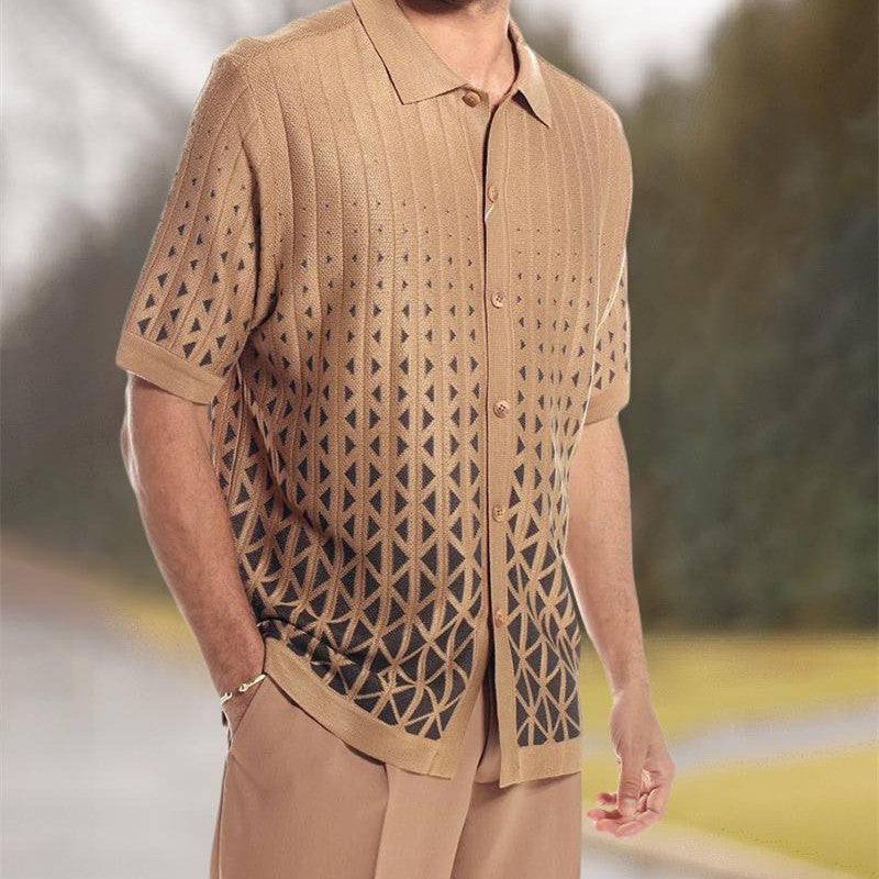 New Hot Sale Casual Men's Suits Product information: Length: trousers Popular elements: buttons Process: printing Fabric name: polyester Color: black, light brown, dark brown, white Style type: temperamental commuter Size Information: Size: S,M,L,XL,XXL,X