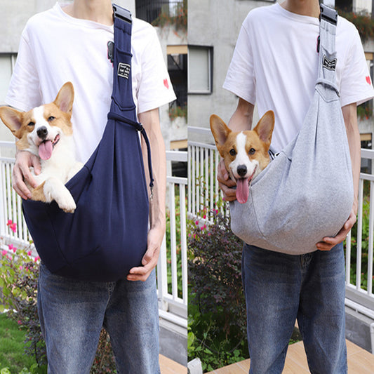 New Folding Dog Backpack Breathable Pet Going Out Cat Bag Product Description: Adjustable Pet Shoulder Bag 1. The shoulder strap has a buckle, which can adjust the length of the shoulder strap, suitable for people of different heights, widen the shoulder
