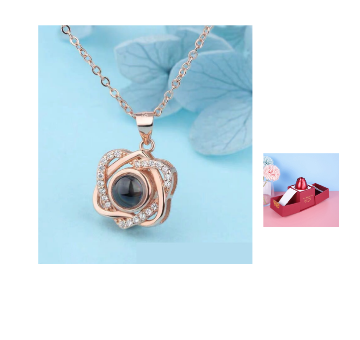 Hot Valentine's Day Gifts Metal Rose Jewelry Gift Box Necklace For Wedding Girlfriend Necklace Gifts Overview: 100% new design and high quality Must-have for fashion women Have a beautiful appearance Specifications: Necklace： Style: ethnic Material: Cryst