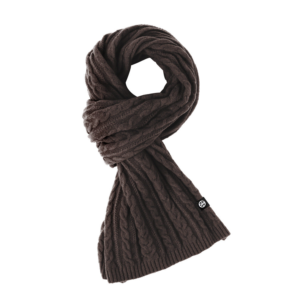 Solid Color Scarf For Women Winter Warm Fashion Versatile Shawl Korean Style Sweet Knitted Woolen Long Scarf Product information: Material:Polyester Style:Fashion Simple Features:Warm Color:Picture color Packing list: Scarf*1 Product Image: Solid Color Sc