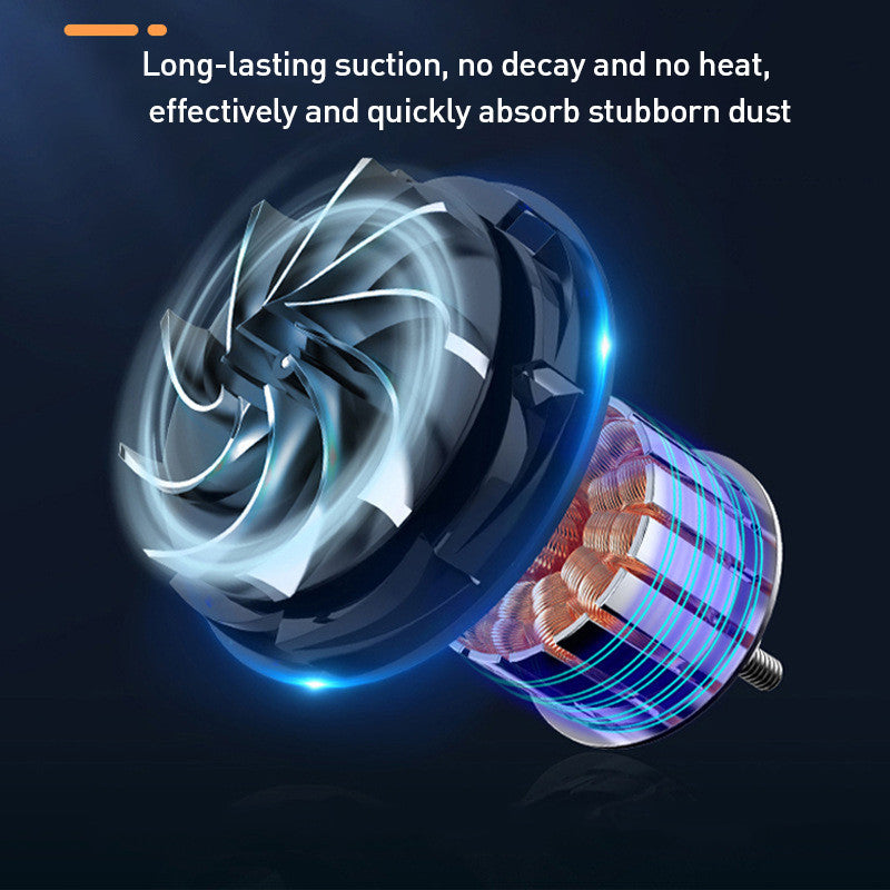 Home Car Handheld Wireless Charging Vacuum Cleaner Product information: Material: ABS Rated speed: 35000 (r/min) Rated voltage: 7.4 (V) Rated input power: 120 (W) Main scope of application: car, home Vacuum suction: 8000 (mbar) Battery capacity: 2*2000mah