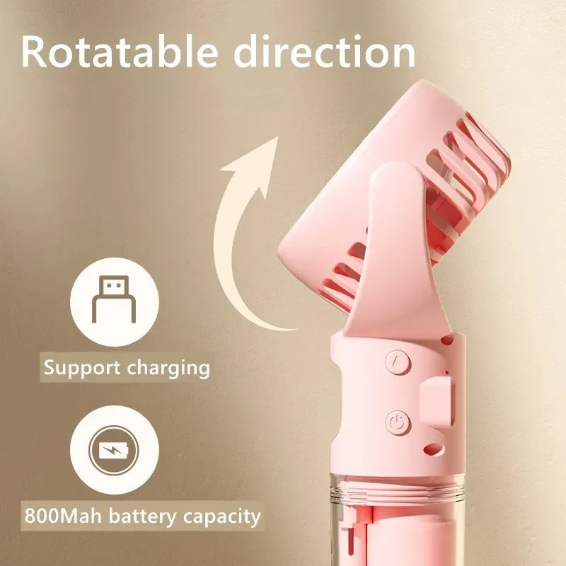 Portable Handheld Spray Fan 4-Speed Water Spray Mist Fan Summer Cooling Artifact USB Charging Summer Supplies Outdoor Mini Fan Overview: 1. This handheld mist fan perfectly combines the two functions of mist and fan. Whether it is a hot summer day or a dr