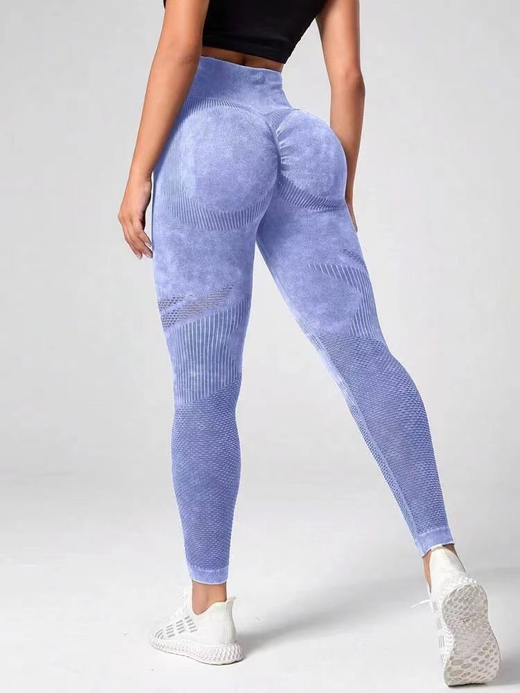 Hollow Design Seamless Leggings High Waist Hip Lifting Running Sports Fitness Yoga Pants Fashion Womens Clothing Product information: Material:nylon + spandex Style:Fashion Simple Features:Solid color Color:picture color Size Information: Note: 1. Asian s