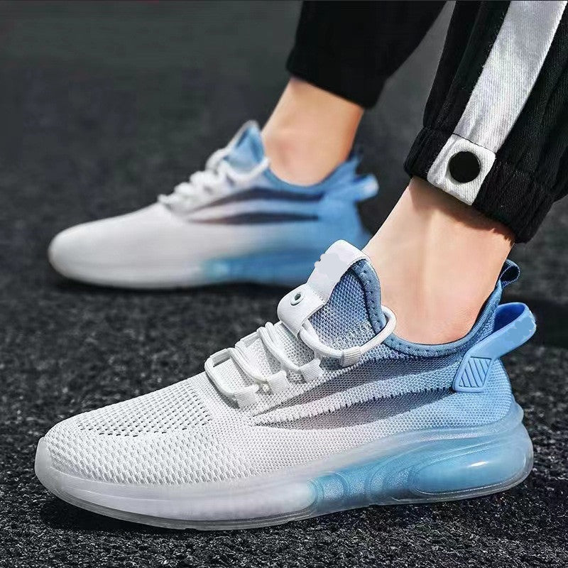Fashion Breathable Thin Casual Shoes Product Information: Product Category: Platform Shoes Popular element: Hollowing out Style: Korean version Pattern: Match color Upper material: flying weave Toe shape: round head Function: Breathable Style: Casual Heel