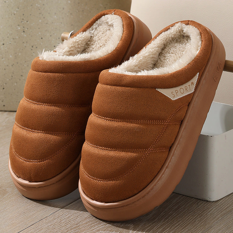 Fashion Solid Plush Slipper Winter Warm Indoor Floor Bedroom Home Slippers For Couple Thick-soled House Shoes Women Men Overview: Unique design, stylish and beautiful. Good material, comfortable wear. A variety of colors, any choice. Product information: