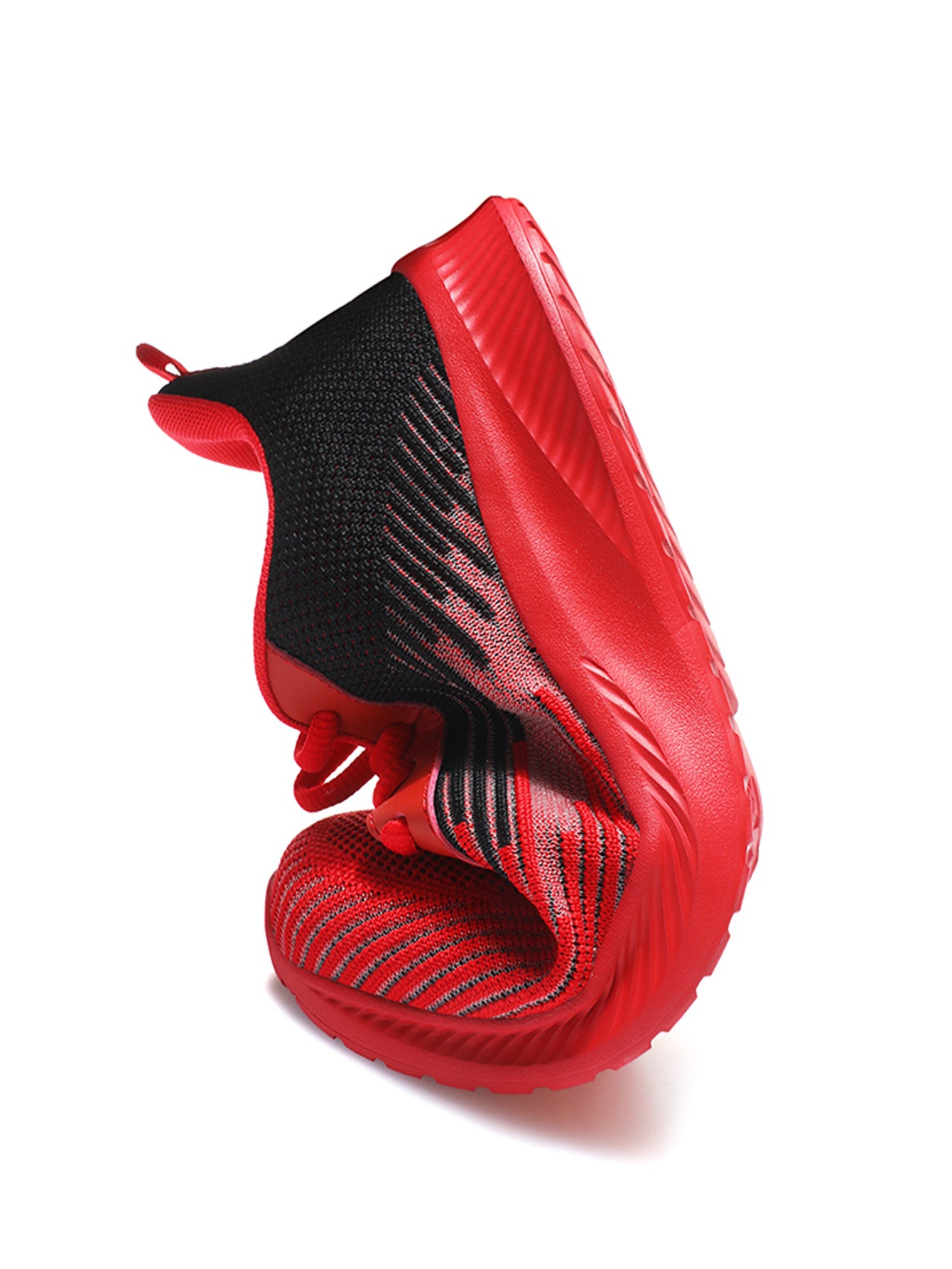 Men's And Women's Trendy Red Sneakers Knit Breathable Wear-resistant Non Slip Lace-Up Outdoor Walking Shoes r Men's And Women's Trendy Red Sneakers Knit Breathable Wear-resistant Non Slip Lace-Up Outdoor Walking Shoes r Men shoe