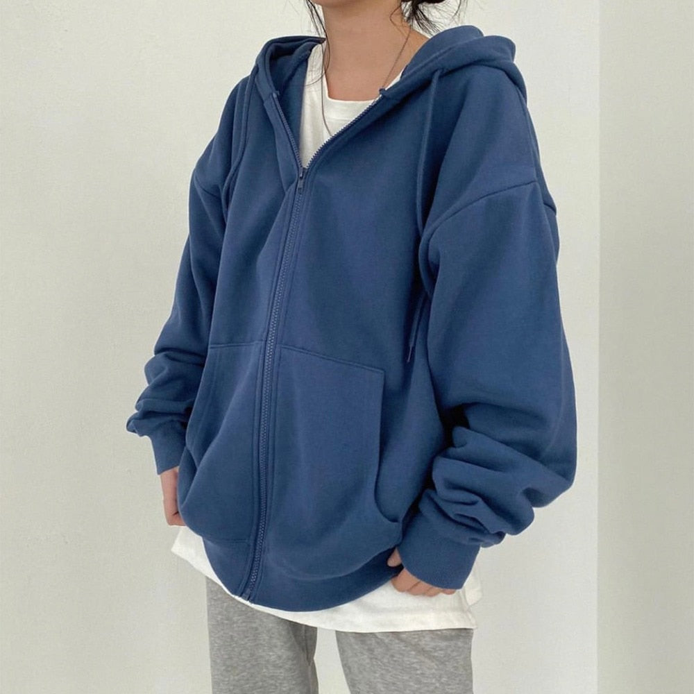 Women Oversized Sweatshirts Introducing our Women Hoodies Harajuku Korean Version, a trendy and fashionable addition to your wardrobe. These hoodies feature a loose and oversized fit, perfect for a relaxed and comfortable style. Designed with a vintage-in