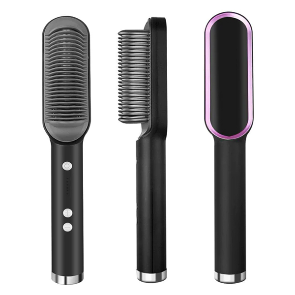 Straightening Brush Flency Bivolt 5 IN 1 The Straightening Brush Flency Bivolt 5 in 1 is a versatile hair styling tool that combines the functionality of a straightener with additional features. This straightening brush offers multiple functions in one de