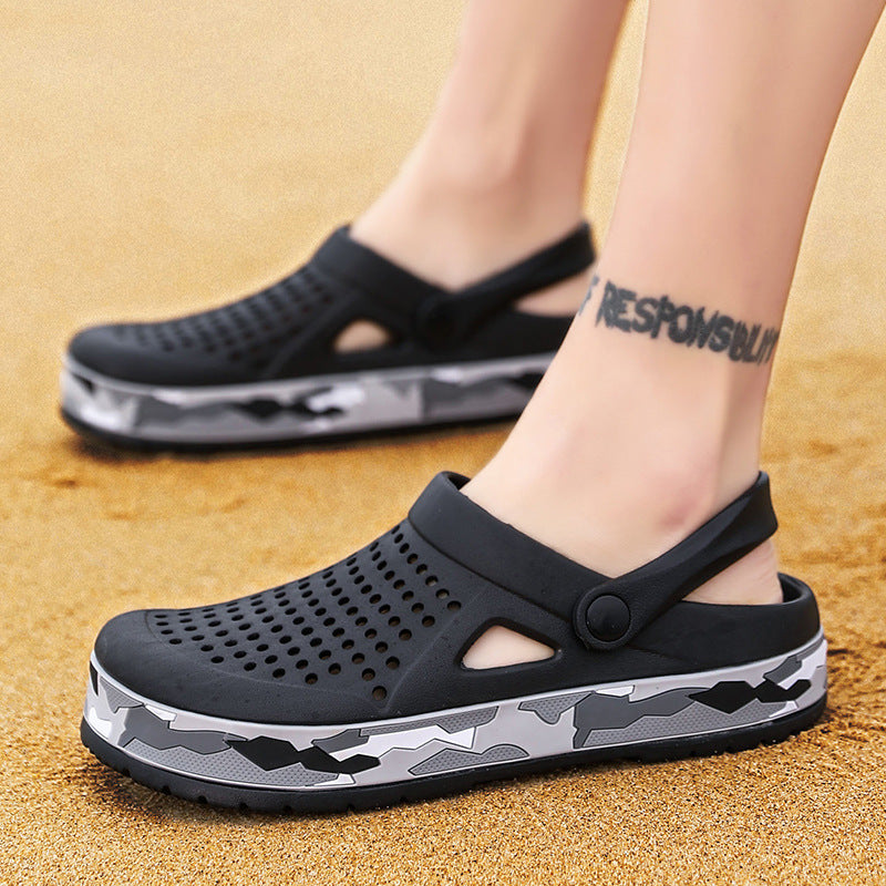 Non-Slip Slippers Introducing our Summer Sandals with Baotou Non-Slip Slippers – the perfect choice for effortless summer adventures. With a thick sole and breathable design, these beach shoes offer comfort and secure footing. Step outside with confidence