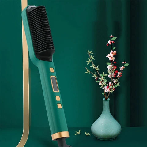 Dry and Model Straightening Brush Being beautiful is not an easy task. Women have to go through a lot of trouble to look good. They have to use different products and spend a lot of time taking care of their hair. But with this amazing brush, they can eas