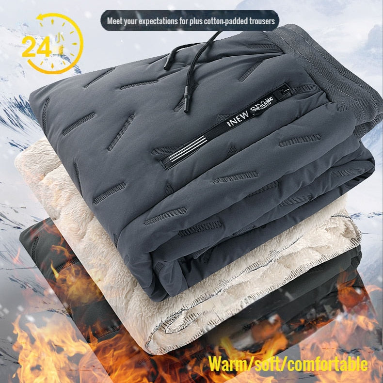 Winter Men Lambswool Sweatpants Introducing the ultimate pants for winter - Winter Men Lambswool Sweatpants! Keep your body warm and cozy while remaining stylish, with quality materials sourced from natural lambs wool. Our sweatpants are made to keep you