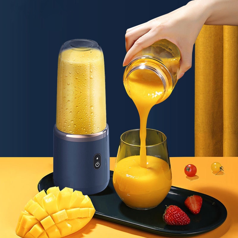 6 Blades Portable Juicer Blender Introducing our 6 Blades Portable Juicer Blender – your on-the-go solution for fresh, healthy juices and smoothies. This compact and automatic small electric juicer is designed for convenience, making it effortless to blen