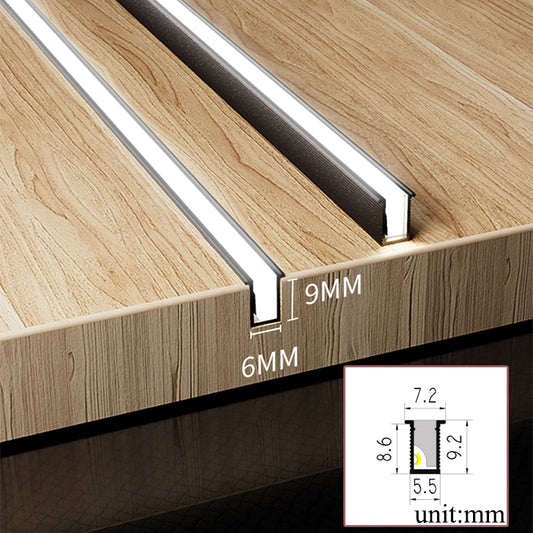 Invisible LED Light Bar The Ultra Thin LED Built-in Invisible Light Bar is a lighting solution specifically designed for under cabinet, wardrobe, bookcase, or shelf applications. It offers a sleek and hidden lighting option to enhance the aesthetics and f