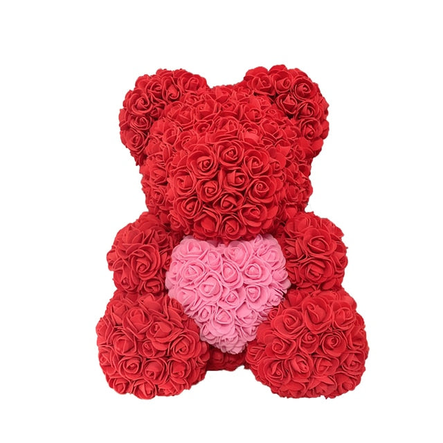 Rose Bear Heart Artificial Flower Our Rose Bear Heart Artificial Flower is the perfect way to show someone you care. This sophisticated symbol of appreciation comes in two sizes– 25 cm and 40 cm – making it perfect for a range of gift giving occasions. Th