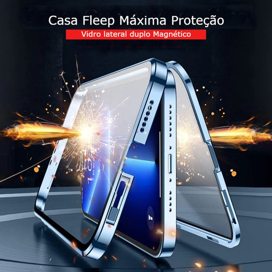 Case Flip Magnetic iPhone Indestructible 360° Introducing the revolutionary Case Flip Magnetic iPhone Indestructible 360° – the only indestructible case with double protection and magnetic lock. With a slim, lightweight design, this ultra-durable case has