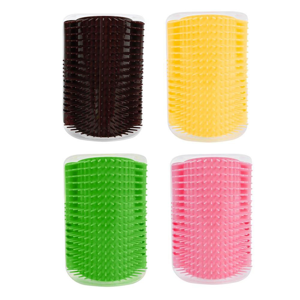 Cat Self Groomer Corner Brush Features:The product is designed according to the living habits of the cat.It plays the role of the rubbing of a cat.In combing the cat's hair, it can remove loose and shedding hair.It is equipped to attract the cat's eye, pr