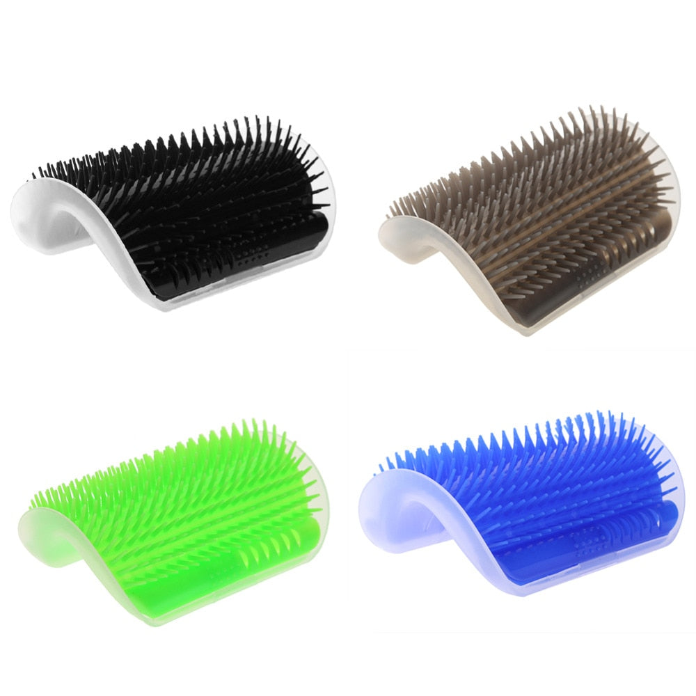 Cat Self Groomer Corner Brush Features:The product is designed according to the living habits of the cat.It plays the role of the rubbing of a cat.In combing the cat's hair, it can remove loose and shedding hair.It is equipped to attract the cat's eye, pr